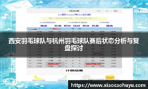 西安羽毛球队与杭州羽毛球队赛后状态分析与复盘探讨